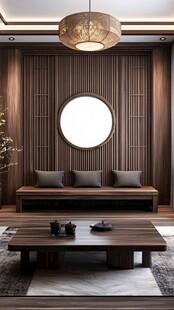 中式禅意茶室优雅空间