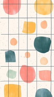 几何水彩图案背景设计