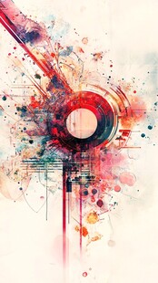 色彩斑斓的抽象艺术图案