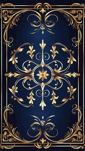 复古金色花纹装饰图案