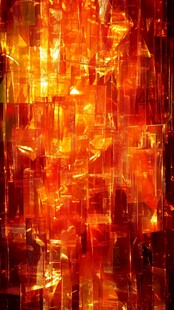炫彩橙红抽象光影纹理图