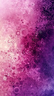 梦幻紫色气泡水彩背景图