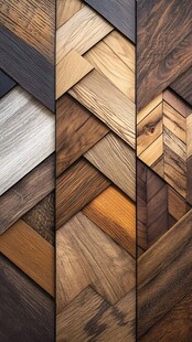 多样木纹拼接地板展示
