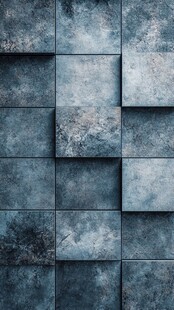 复古蓝灰方块纹理背景