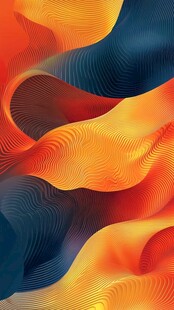 动感绚丽波浪纹理背景图