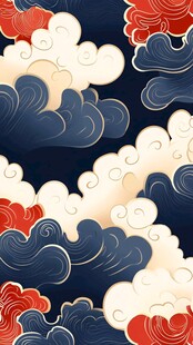 中式云纹图案