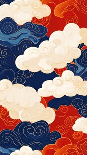 中式云纹图案 古风韵味浓