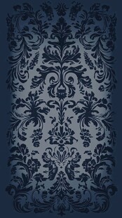 深蓝色复古花纹背景图案