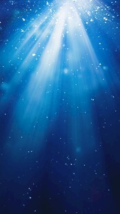 梦幻蓝色光束星空背景图