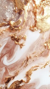 金色大理石纹理流体艺术