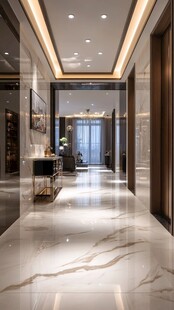 现代奢华风宽敞走廊空间