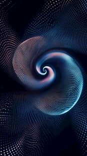 炫彩螺旋粒子科技背景图