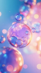 梦幻炫彩泡泡