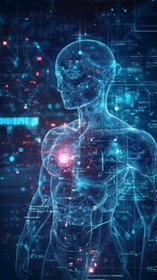 科技感人体数字可视化图像