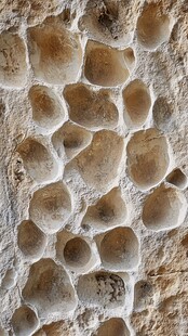 鹅卵石墙面纹理特写