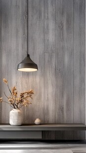 简约风木质墙面灯具摆件