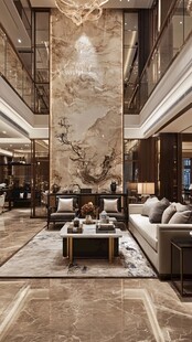 豪华大气中式风客厅空间