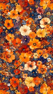 缤纷花卉图案 绚丽多姿