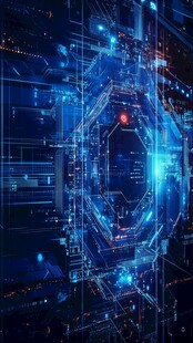 科技感十足的未来数字界面