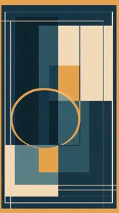 几何抽象图案装饰画