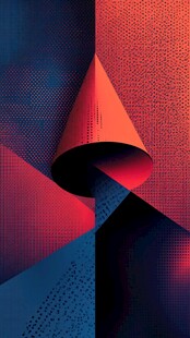 几何渐变立体抽象艺术图形