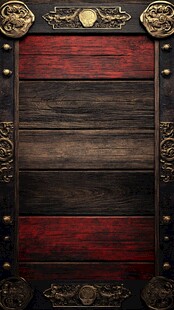 复古雕花木质装饰面板