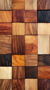 多彩木方块拼接纹理图案