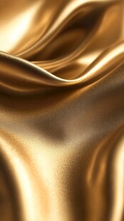 金色丝绸质感纹理特写