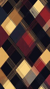 复古格子几何图案背景