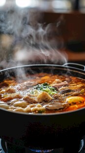 热气腾腾的美味火锅料理