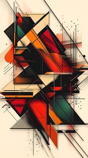 抽象几何色彩艺术图案