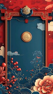 中式古典国风边框装饰图