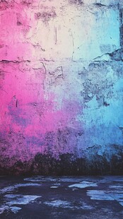 梦幻色彩斑驳墙面背景