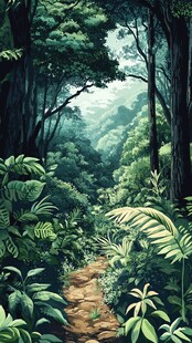 雨林小径 邂逅自然绿意