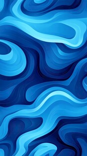 蓝色波浪抽象纹理图案