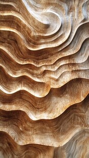 纹理独特的波浪状岩石表面