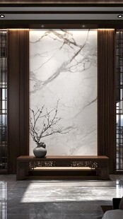 中式大理石背景墙雅致空间