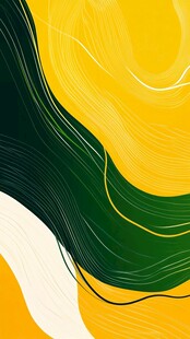 黄绿线条动感抽象背景图