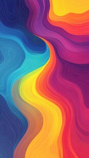 绚丽多彩流体抽象艺术图案