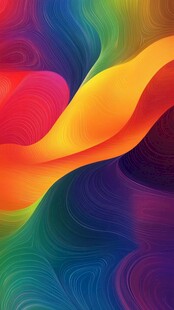 绚丽多彩流体渐变艺术图案