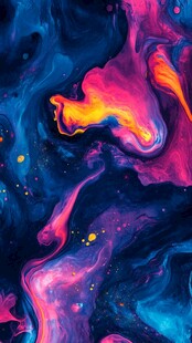 梦幻炫彩流体艺术图案