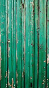 复古绿漆斑驳金属板墙面