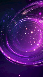 梦幻紫色星空光效漩涡