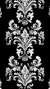 黑白欧式花纹无缝图案