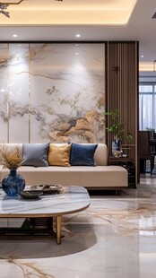 新中式优雅客厅精致空间