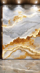 奢华大理石背景墙展示