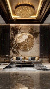 奢华大气现代风客厅空间