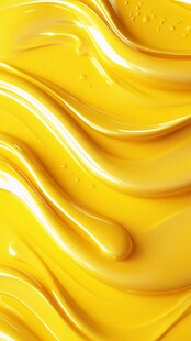 流动的金黄颜料纹理