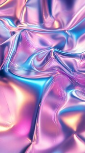 梦幻炫彩镭射质感布料