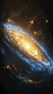 壮丽螺旋星系闪耀宇宙